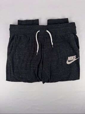 Nike Kids Charcoal Joggers with White Drawstring